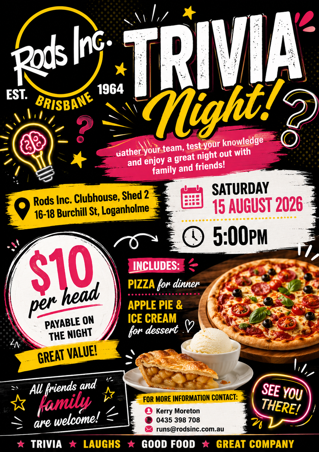 Rods Inc. 2026 Trivia Night